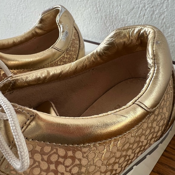 Gold Coach Sneakers size 8.5 USED - Picture 9 of 11